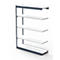 Stalen rek PROGRESS 2000, stellingsectie, zonder achterwand, H 1900 x B 1000 x D 400 mm, zilveren frame