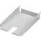 Stalen tray Treston ASSA5PP, voor geperforeerde inpaktafel, DIN A5, uitsparing voor tapedispenser of handscanner, lichtgrijs