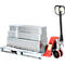 Stalen vlakke pallet, Euromaat, tot 1500 kg, gesloten bovendek, 2 stalen rails, L 1200 x B 800 x H 130 mm, staal, gegalvaniseerd