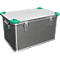 Standaard box, licht metaal, met stapelhoeken, 60 l
