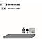 Standaard lade voor asecos veiligheidskasten van de series Q30, Q90 en S90, plaatstaal, lichtgrijs, B 1042 x D 462 x H 80 mm, 33 l, tot 150 kg