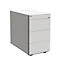 Standcontainer SOLUS PLAY, 1 Utensilienauszug, 3 Schübe, Tiefe 800 mm, grifflos, weiß