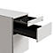 Standcontainer SOLUS PLAY, 1 Utensilienauszug, 3 Schübe, Tiefe 800 mm, grifflos, weiß