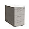 Standcontainer SOLUS PLAY, 1 Utensilienauszug, 3 Schübe, Tiefe 800 mm, mit Griff, Ceramic grey