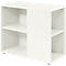 Standcontainer TARA, 1 Utensilienauszug & 3 Schübe oder mit 1 HR-Auszug, B 400 x T 800 x H 720 mm, weiß
