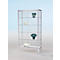 Standvitrine BST, Brandschutzklasse B1, 5 Fächer, abschließbare Schiebetüren, B 380 x T 500 x H 1950 mm, Aluminium/Glas, silber