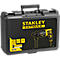 Black tool case with yellow and black hammer drill, says 'STANLEY FATMAX'.