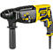 Black and yellow Stanley FatMax hammer drill. The hammer has a black handle and a yellow housing with the Stanley logo.