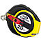 Yellow and black Stanley FatMax tape measure, red handle, 20m.