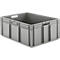 Stapelbak Euro EF 8320- polypropeen - L 800 x B 600 x H 320 mm - 122 l - open handvatten - grijs