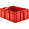 Stapelbak Euro EF 8320- polypropeen - L 800 x B 600 x H 320 mm - 122 l - open handvatten - rood