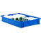 Stapelbak serie 14/6-2F, van polypropyleen, met verzonken handgreep, inhoud 8 L, blauw