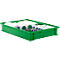 Stapelbak serie 14/6-2F, van polypropyleen, met verzonken handgreep, inhoud 8 L, groen