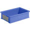 Stapelbak serie 14/6-2H, van polypropyleen, met verzonken handgreep, 12 l, blauw