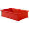 Stapelbak serie 14/6-2H, van polypropyleen, met verzonken handgreep, 12 l, rood