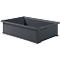 Stapelbak serie 14/6-2H, van PP, ESD-geleidend, inhoud 12 l, zwart