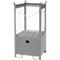 Stapelpallet voor vaten Bauer FSP-1 D, gaaswanden, capaciteit 1 x 200 l vat, grijs