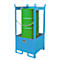Stapelpallet voor vaten Bauer FSP-1, open aan zijkant, voor 1 x 200 l vat, blauw