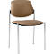Stapelstoel Styl, leder-look, nougat