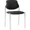 Stapelstoel Styl, leder-look, zwart