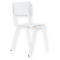 Stapelstoel ZERO, stapelbaar tot 4 stuks, onderstel met ronde buis, B 380 x D 380 x H 460 mm, wit/wit, 2 stuks
