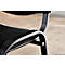 Stapelstuhl ISO Basic, ohne Armlehnen, 4-Fußgestell, Stoffbezug, stapelbar bis 12 Stück, B 545 x T 560 x H 820 mm, Bezug bordeaux, Gestell schwarz
