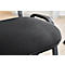 Stapelstuhl ISO Basic, ohne Armlehnen, 4-Fußgestell, Stoffbezug, stapelbar bis 12 Stück, B 545 x T 560 x H 820 mm, Bezug hellgrau, Gestell schwarz