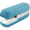 Light blue stapler with white insert, Leitz brand.