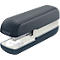 Dark blue stapler with Leitz logo and white middle part.