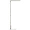 STARIS LED-staanlamp, 80 W, 10070 lm, 3000 - 6000 K, dimbaar, directe/indirecte verlichting, voor computerwerkplekken, daglichtsensor, 3 stopcontacten, zilver