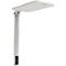 STARIS LED-staanlamp, 80 W, 10070 lm, 3000 - 6000 K, dimbaar, directe/indirecte verlichting, voor computerwerkplekken, daglichtsensor, 3 stopcontacten, zilver