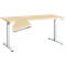 Start Off bureau, T-voet frame, B 1600 x D 800 x H 735 mm, esdoorn + lade