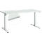 Start Off bureau, T-voet frame, B 1600 x D 800 x H 735 mm, lichtgrijs + lade