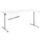 Start Up bureau, T-voet frame, B 1600 x D 800 x H 735 mm, wit + lade