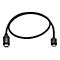 Schwarzes USB-C-auf-Micro-USB-Kabel, StarTech.com Logo am USB-C-Stecker.