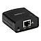 Schwarzer Netzwerkadapter von StarTech.com, mit RJ45-Anschluss, Power- und Link-LED.