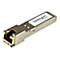 Metallfarbenes Netzwerkmodul mit goldenem Stecker. Aufschrift 'StarTech.com' und 'Hard-to-find made easy'.