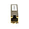 Ein Metall-Netzwerkmodul mit goldfarbenen Anschlüssen und dem Logo von StarTech.com.