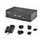 StarTech.com 2-Port DisplayPort KVM Switch, 8K 60Hz / 4K 144Hz, Single Display, DP 1.4, 2x USB 3.0 Ports, 4x USB 2.0 HID Ports, Push-Button & Hotkey Switching, TAA Compliant - OS Independent, Metal Housing (D86A2-2-PORT-8K-KVM) - KVM-/Audio-/USB-S...