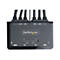 StarTech.com 2-Port Dual-Monitor HDMI Cable KVM Switch, 4K 60Hz, Compact KVM with 5ft/1.5m USB-A/HDMI/Audio Integrated Cables, Bus Powered - Remote Push Button/Hotkey Switching (C2-DH46-UA2-CBL-KVM) - KVM-/Audio-/USB-Switch - kompakt - 2 x KVM/Aud...