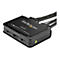 StarTech.com 2 Port HDMI KVM Switch, 4K 60Hz, Compact Dual Port UHD/Ultra HD USB Desktop KVM Switch with Integrated 4ft Cables & Audio, Bus Powered & Remote Switching, MacBook ThinkPad - 4K KVM Switch w/ Audio (SV211HDUA4K) - commutateur écran-cla...