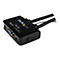 StarTech.com 2 Port VGA USB KVM Switch Kabel - VGA KVM Umschalter USB Powered mit Fernumschaltung - KVM-Switch - 2 Anschlüsse