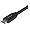 Schwarzes HDMI-Kabel mit vergoldetem Anschluss und StarTech.com Logo.