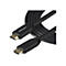 Schwarzes HDMI-Kabel mit Steckern, StarTech.com Logo. Goldfarbene Anschlüsse.