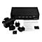 StarTech.com 4 Port DisplayPort KVM Switch - DP KVM Umschalter mit USB 3.0 Hub - 4K 30Hz - KVM-/USB-Switch - 4 Anschlüsse - an Rack montierbar