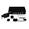StarTech.com 4 Port Dual Link DVI USB KVM Switch mit Audio - Hochauflösender DVI KVM Desktop Umschalter - KVM-/Audio-/USB-Switch - 4 Anschlüsse