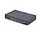 Commutateur USB noir avec plusieurs ports. Ports pour USB, audio, PC et alimentation.