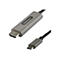 Ein HDMI-auf-USB-C-Adapterkabel vor weißem Hintergrund. Der Adapter hat das StarTech.com Logo.