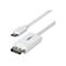 Câble USB-C vers DisplayPort blanc. StarTech.com est écrit sur le connecteur.