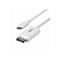 Câble USB-C vers DisplayPort blanc. Le connecteur indique StarTech.com.